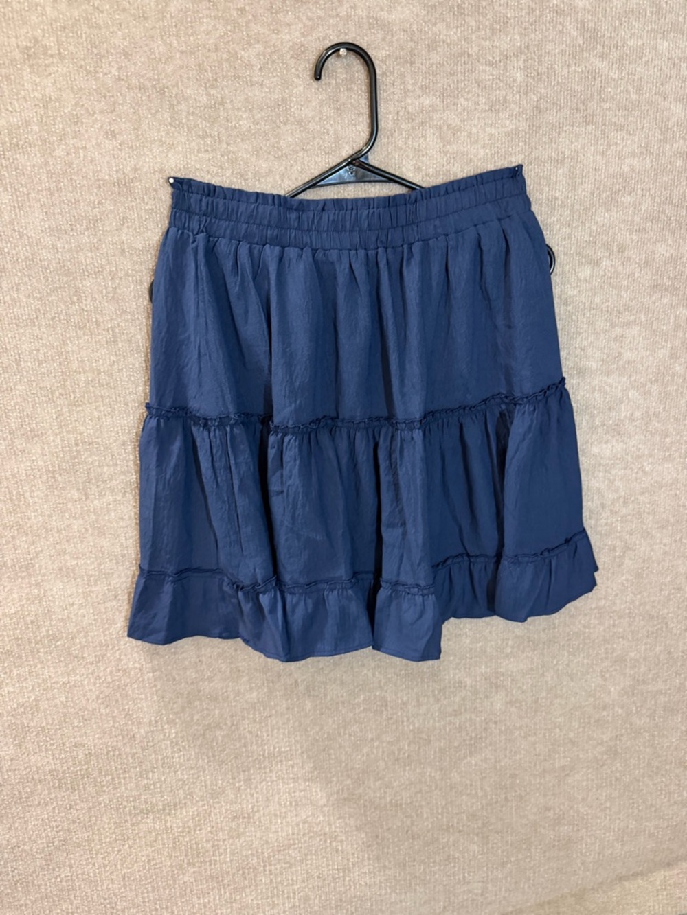 Women's Tiered Navy Blue Skirt